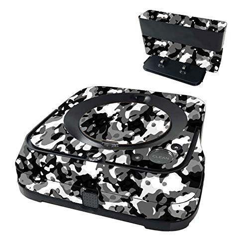 MightySkins Skin Compatible with iRobot Braava Jet m6 - Black Modern Camo | Pro…