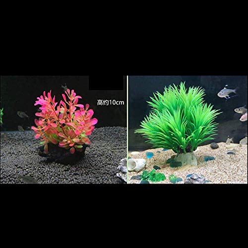 16 Pack Aquarium Decorations Plastic Ornament Plants Fish Tank,for