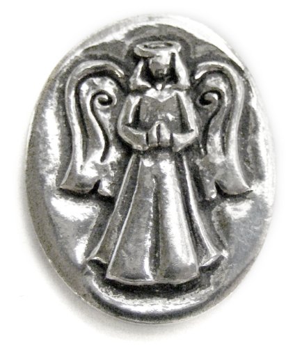 Basic Spirit Angel / Protection Pocket Token (Coin) * Handcrafted Pewter Home Lead-Free CN-34