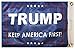 12x18 Trump Keep America First! Blue Double Sided 2 Ply 12