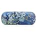 Molshine Portable Eyeglasses Case Hard Shell Glasses Cases for Women Men Reading Glasses (Apricot flower bird)