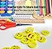 BUSHIBU 36Pcs Yellow Color Round Emoji Face Erasers(Random delivery combination expression)