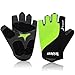 Trideer Ultralight Cycling Gloves (Half Finger) – Breathable Lycra & Anti-Slip Shock - Absorbing Silica Gel Grip, Mountain Road Bike Gloves Men/Women
