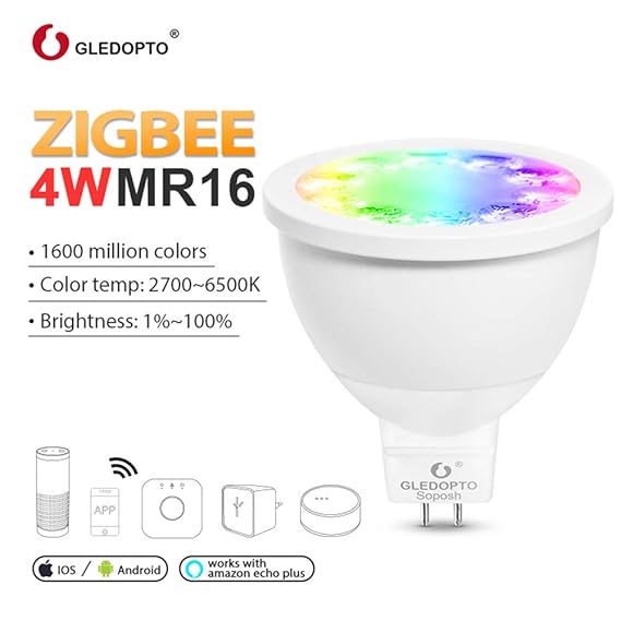 MR16 GU5.3 LED Bulb4 W ZigBee Wireless Smart Bulb RGB CCT Dimmable