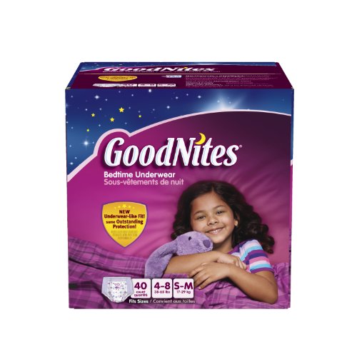 Huggies GoodNites Youth Pants for Girls, S\M, 40 Count image