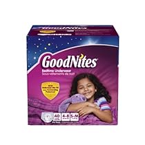 GoodNites Bedtime Pants for Girls, Small/Medium, 40 count