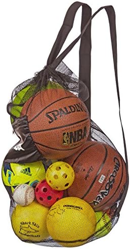 Sukoa Sports Mesh Ball Backpack Bag – Large Heavy Duty with Ergonomic Shoulder Straps - For Soccer, Basketball, Volleyball, Football and the Beach
