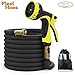 XBUTY New Version Garden Hose,50FT Expandable Water Hose 9 Patern Spray Nozzle,High Pressure Extra Strength Fabric Double Latex Core 3/4 Solid Brass Fittings with Carrying Bag