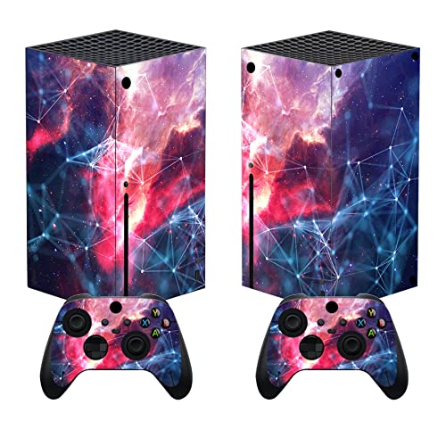 PlayVital Galaxy Space Custom Vinyl Skins for Xbox Core Wireless Controller, Wrap Decal Cover Stickers for Xbox Series X Console Controller