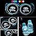 Sparkle-um LED Car Cup Holder Lights for Toyota, 7 Colors Changing USB Charging Mat Luminescent Cup Pad, LED Interior Atmosphere Lamp（2pcs）