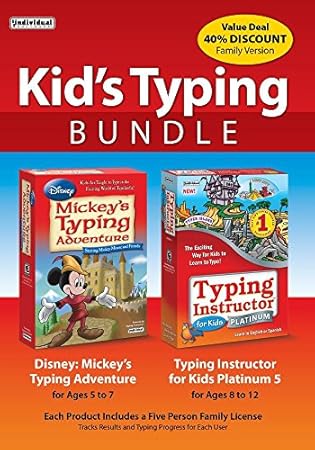 Kid's Typing Bundle: Mickey's Typing Adventure with Typing Instructor for Kids Platinum 5