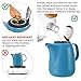 Tealyra - Daze Ceramic Large Teapot Blue - 47-ounce (6-7 cups) - With Stainless Steel Lid Extra-Fine Infuser for Loose Leaf Tea - 1400ml