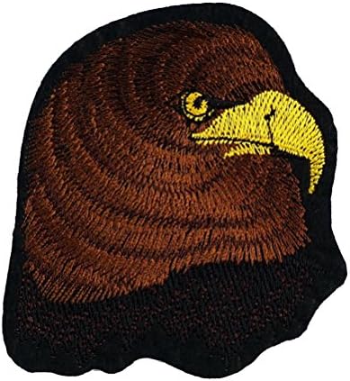 Eagle Falcon Hawk Biker Embroidered Iron on Patch ,Sew On Car Logo Clothes Clothing Skull Motorcycle