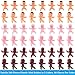 Mini Plastic Babies, Selizo 240pcs Tiny Babies, Ice Cube Small King Cake Babies for My Water Broke Baby Shower Game (3 Colors)