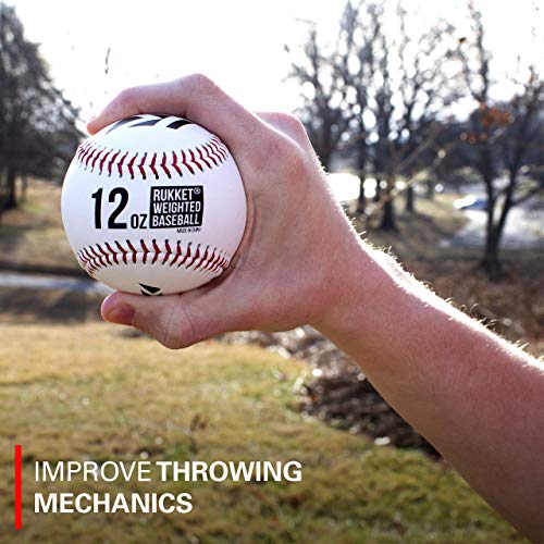 Rukket Weighted Pitching Baseballs, Progression Throwing Balls for Training, Heavy Softballs for