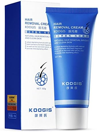 KOOGIS Hair Removal Inhibitor Depilatory Cream Best Permanent Speedy Stop 60g