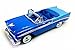1956 Chevrolet Bel Air Convertible, Blue with Light Blue Trunk - Road Signature 92128 - 1/18 Scale Diecast Model Toy Car