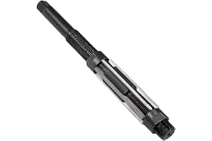 uxcell Adjustable Hand Reamer 21-23mm High Speed Steel H8 6 Straight Flutes Milling Cutter Tool Metric Reaming Drill Bit for 