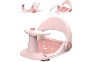 XIFAMNIY Xifaminy Baby Bathtub Seat for Sit up Infant Toddler Bath Seat Shower Chair with Adjustable Backrest Support for 6-18 Months