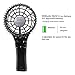 BENGOO Fan Portable USB Rechargeable Hand Handheld Mini Fan for Laptop Computer Desk Desktop Table Floor Window and for Home Office Outdoor Traveling Hiking Camping Swimming (Black)