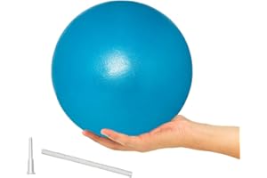 ElwynnLane 9 Inch Exercise Pilates Ball Mini Exercise Barre Ball for Yoga,Stability Exercise Training Gym Anti Burst and Slip Resistant Balls Physical Therapy Improves Balance, Core Strength