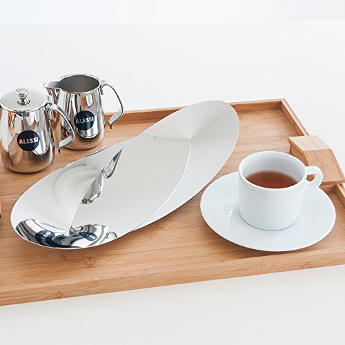 Alessi "Octave" Bread And Breadstick Basket In 18/10 Stainless Steel Mirror Polished, Silver (8003299370863)