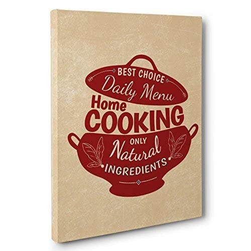 Home Cooking Canvas Wall Art Handmade Products