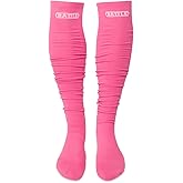 Battle Sports Long Scrunch Football Socks, Extra Long Padded Sport Socks for Men & Boys