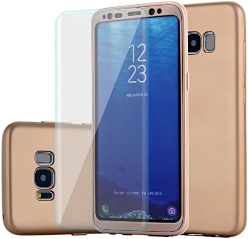 Samsung Galaxy S8 Plus case include a HD Screen Protector,360°Full Protective Luxury Slim Ultra-light Dual Layer soft TPU bumper shockproof Cover case For Samsung Galaxy S8 Plus