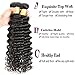 JQM 8A Brazilian Deep Wave Bundles Unprocessed Virgin Curly Hair Weave Remy Wavy Human Hair Extensions 3 Bundles Deals #1B Natural Black Color