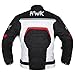 HWK Textile Motorcycle Jacket For Men Dualsport Enduro Motorbike Biker Riding Jacket Breathable CE ARMORED WATERPROOF Red, 3XL