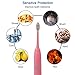 Aiyabrush Kids Electric Toothbrush Sonic Rechargeable Toothbrush for Sensitive Teeth with Two Brush Heads,100 Days Use On One Charge(Pink)