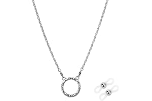 HONGEELY Glasses Holder Chain Loop Eyeglasses Necklace Ring for Women Reading Glasses Sunglasses Necklace for Men