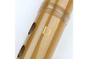 Bamboo Flute Dizi Traditional Handmade Chinese Musical Instrument Vintage Dizi (Key D)