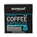 Bestpresso Coffee for Nespresso Original Machine 120 Aluminum pods Certified Genuine Espresso Decaffeinato Blend(Medium Intensity)Pods Compatible with Nespresso Original 60 Days Satisfaction Guarantee