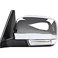 TiJeRa For Mitsubishi Pajero Montero 2006-2021 Power Fold Driver Side Door Mirror W/Light