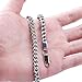 FIBO STEEL 6MM Curb Chain Necklace for Men Stainless Steel Biker Punk Style, 32 inches