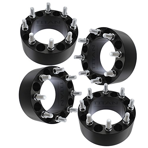 Buy 4pc 3" Black Wheel Spacers 8x6.5 14x1.5 Studs Fits Dodge Ram