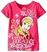 Disney Girls' Frozen Radiant Heart Short-Sleeve Shirt