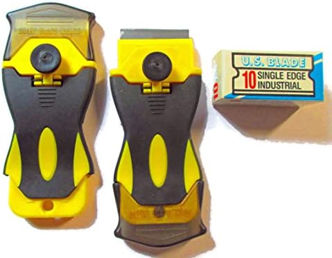 Pro Razor Scraper 2PK with 10 U.S. Single Edge Metal Blades