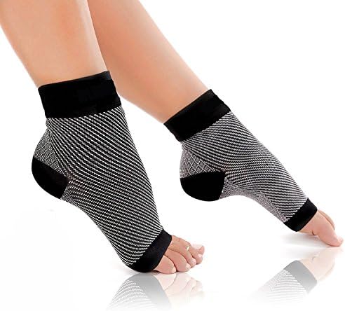 OD Flyers Compression Socks Sleeves Plantar Fasciitis for Men&amp;Women, Arch Ankle Support, Foot Arch Pain Relief, Reduce Foot Swelling Seamless Knitting Nylon Socks (M)
