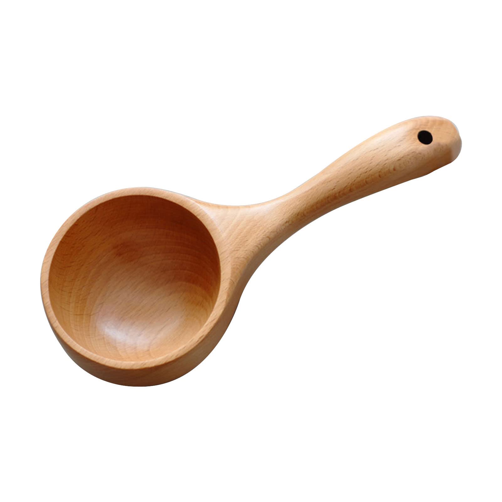 GCDN Solid Wood Multipurpose Scoop - Wooden Spoon Ladle for Bath Salt, Flour, Cooking - Short Handle