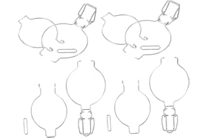 BESPORTBLE 4pcs Stainless Steel Airtight Glass Jar Buckles Spring Clip Wire-Lock Fasteners for Food