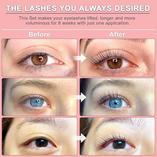 Luxe Cosmetics - Lash Lift Kit - Complete Set for Eyelash Lifting - New Pro Version - Easy to Apply and Long Lasting Finish - Professional Results up to 8 Weeks