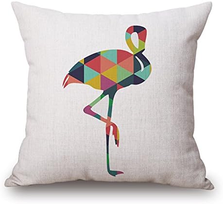 LEEPO Cotton Linen Cushion Home Living Squaren Patterns Throw Pillow Hotel Decorative Grus Japonensis