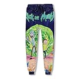 Unisex Rick Morty 3D Printed Two Side Pocket Pants Active Pants Trousers