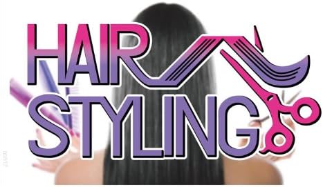 ADV PRO bb517 Hair Styling Barber Banner Shop Sign