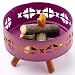 Brightly Painted Metal Miniature Campfire Ring for Fairy Gardens, Crafting and Creating