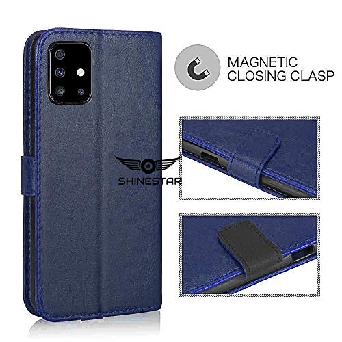 SHINESTAR Samsung M31s Flip Case | PU Leather Flip Cover Wallet Case with TPU Silicone Case Cover for Samsung Galaxy M31