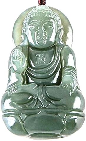 Natural green Jade Buddha Charm luck Pendant